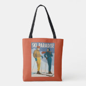 Ski Paradise  Print Draagtas (Achterkant)
