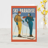 Ski Paradise Print Kaart (Gele Bloem)
