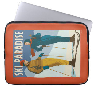 Ski Paradise  Print Laptop Sleeve