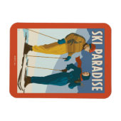 Ski Paradise Print Magneet (Horizontaal)