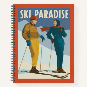 Ski Paradise Print Notitieboek