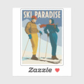Ski Paradise Print Sticker (Vel)