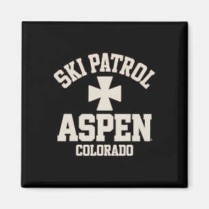 Ski Patrol Aspen Colorado Skiën En Snowboarden Magneet