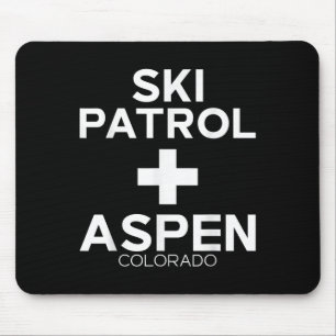 Ski Patrol Aspen T Shirt Snowboarden Ski Muismat