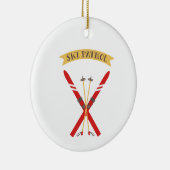 Ski Patrol Keramisch Ornament (Rechts)