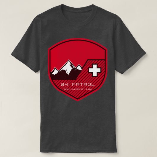 Ski Patrol Premium T-shirt (Design voorkant)