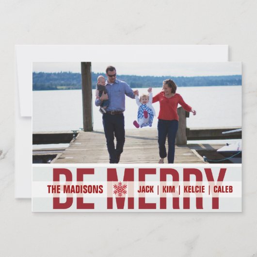 Ski Patrol (Scarlet) Holiday-fotokaart Feestdagenkaart (Voorkant)