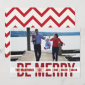 Ski Patrol (Scarlet) Holiday-fotokaart Feestdagenkaart (Voorkant / Achterkant)