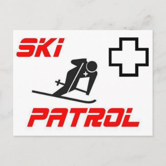 Ski Patrol - "Skier" Briefkaart
