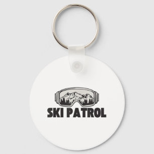 Ski Patrol Winter Skiën Goggles Mountain Trip _1 Sleutelhanger