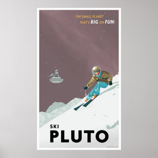 Ski Pluto - Groot formaat Poster (Voorkant)