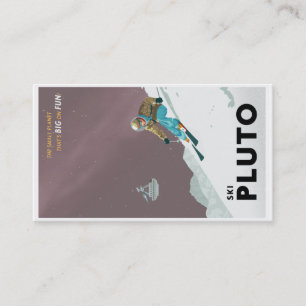 Ski Pluto-visitekaartje Visitekaartje