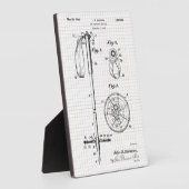 Ski Pole Patent Tabletop Fotoplaat (Zijkant)