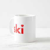 SKI Polonais Nom de famille Mug (Devant gauche)