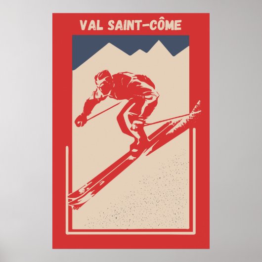 Ski Poster Canada Resort Val Saint-Côme (Voorkant)