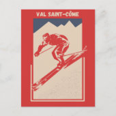 Ski Poster Canada Resort Val Saint-Côme Briefkaart (Voorkant)