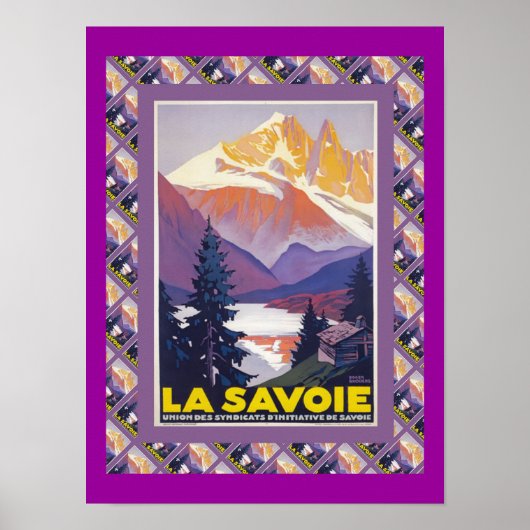  Ski Poster, Frankrijk, La Savoie Poster (Voorkant)