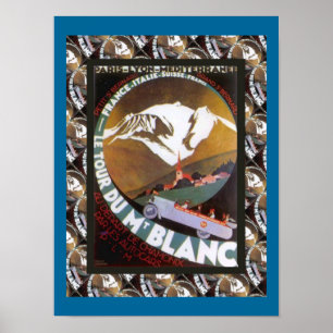  Ski Poster, Frankrijk, Tour de Mont Blanc Poster