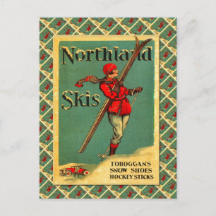 Ski Poster, Northland Skis Briefkaart