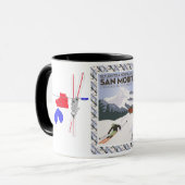  Ski Poster, San Moritz, Crested Butte, Mok (Voorkant links)