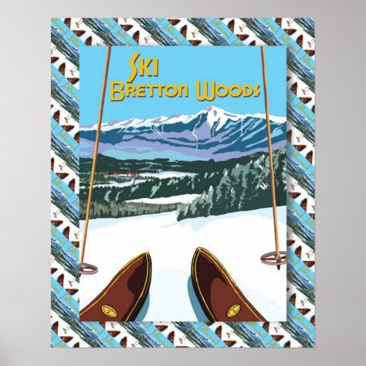  Ski poster, Ski Bretton Bossen Poster (Voorkant)