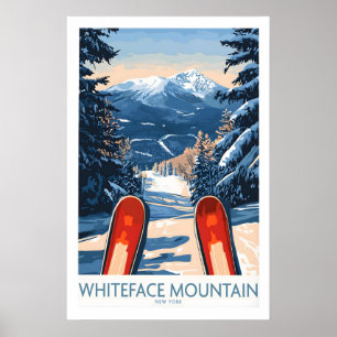 Ski-poster Whiteface Mountain Ski-resort 1 Poster