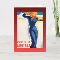 Ski-poster, winter in Oostenrijk