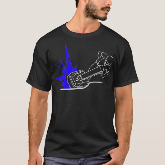  Ski PWC 90s Design Stand-Up Ski Graphic des T-shirt (Voorkant)