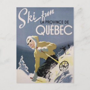 Ski Quebec Briefkaart