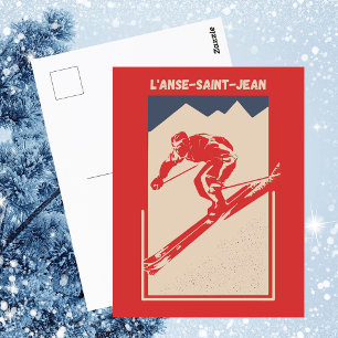 Ski Quebec Resort L'Anse-Saint-Jean Briefkaart