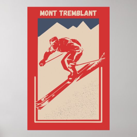  Ski Quebec Resort Mont Tremblant Poster (Voorkant)