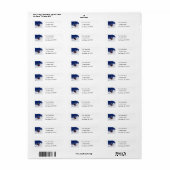 Ski Racing Down the Mountain Etiket (Full Sheet)