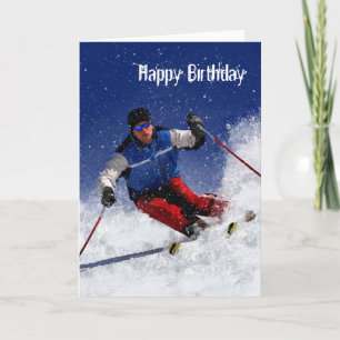 Ski Racing Down the Mountain Kaart