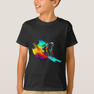 Ski Racing Rainbow T-shirt