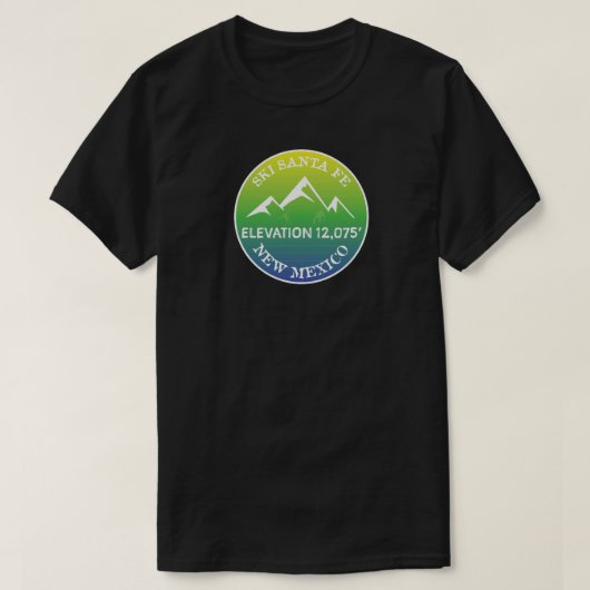Ski Santa Fe New Mexico T-shirt (Design voorkant)
