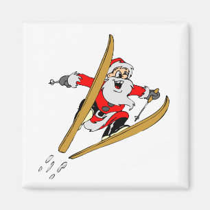 Ski Santa Magneet