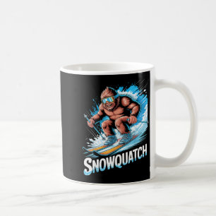 Ski sasquatch wintersport skiër grappig skien koffiemok