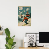 Ski Savin Hill Poster (Thuiskantoor)