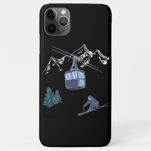 Ski Scene Winter Sports iPhone 11 Pro Max Hoesje