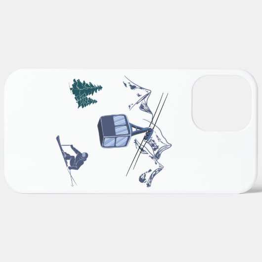 Ski Scene Winter Sports Case-Mate iPhone Case (Achterkant (horizontaal))