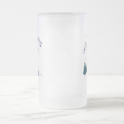 Ski Scene Winter Sports Matglas Bierpul (Center)