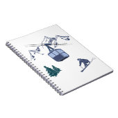 Ski Scene Winter Sports Notitieboek (Rechterzijde)