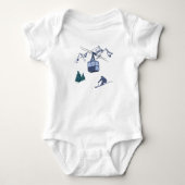 Ski Scene Winter Sports Romper (Voorkant)