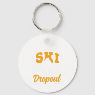 Ski School Drop-out Skiër Skiën Wintersporten Skie Sleutelhanger