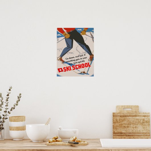 Ski School Poster (Keuken)