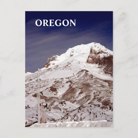 Ski-seizoen Briefkaart (Voorkant)