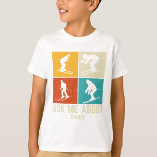 Ski Shred Bergskisport T Heren En Dames T-shirt
