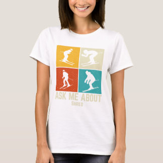 Ski Shred Bergskisport T Heren En Dames T-shirt