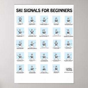 Ski Signals voor het Poster van Beginners door Gra