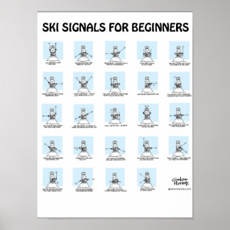 Ski Signals voor het Poster van Beginners door Gra